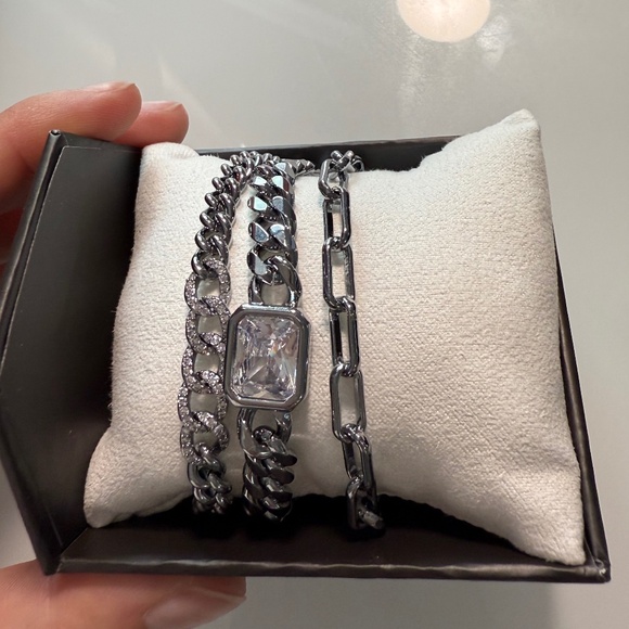 Bomb Party Jewelry - Bomb Party 2025 Luxe Layers Bracelet Edition “Smile big, slay bigger” - Hematite